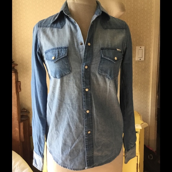 mother all my exes denim shirt